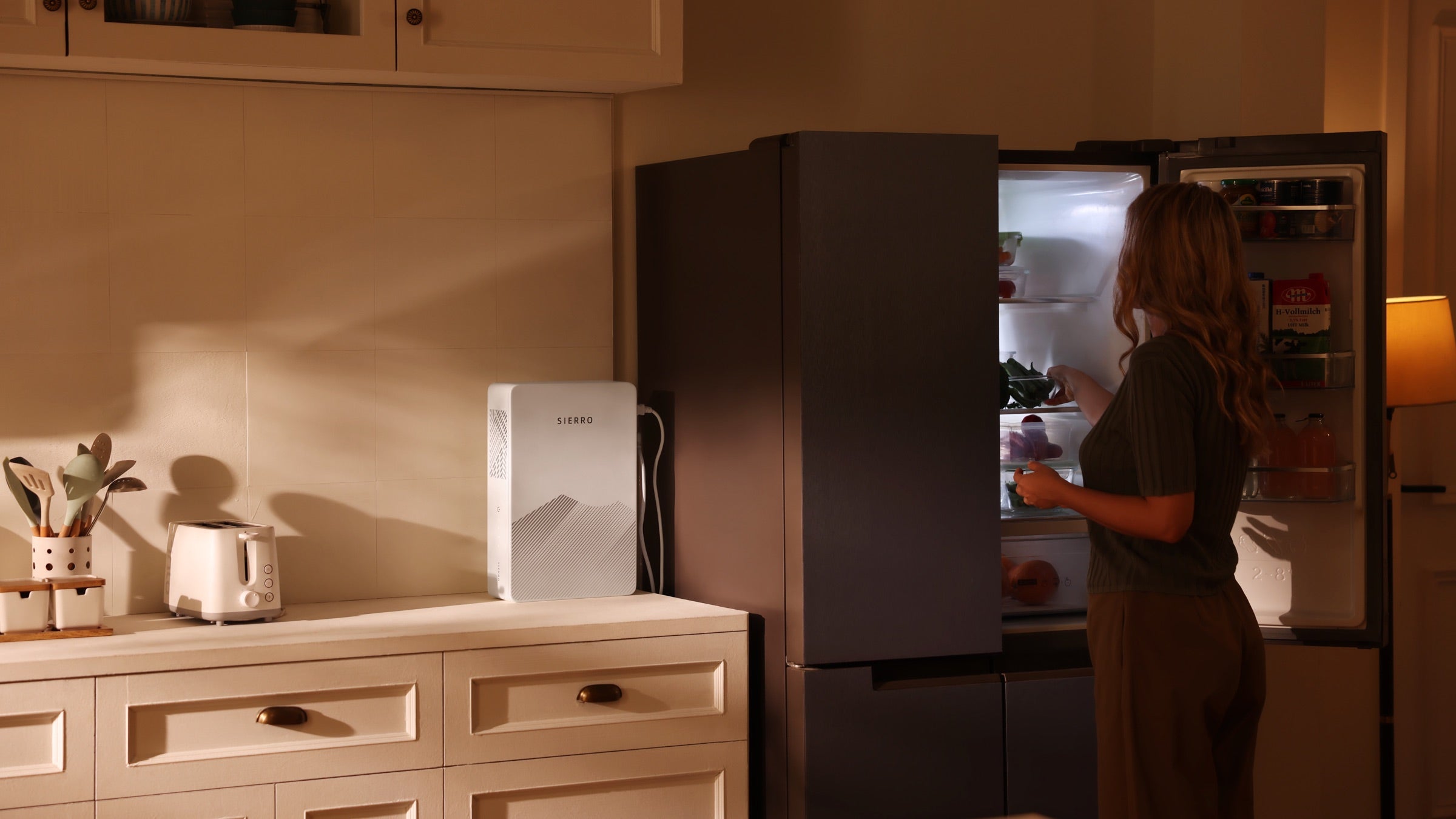 Sierro backup power supporting a refrigerator during an outage